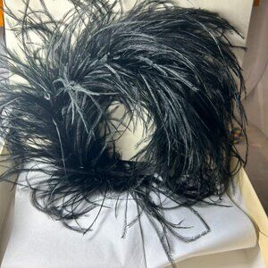 beautiful feather church hat ...headband....very comfortable.